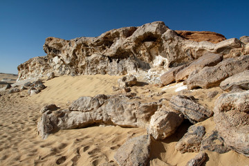 Crystal mountain near Farafra oasis