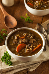 Homemade Mushroom Barley Soup