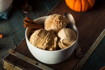 Homemade Pumpkin Pie Ice Cream