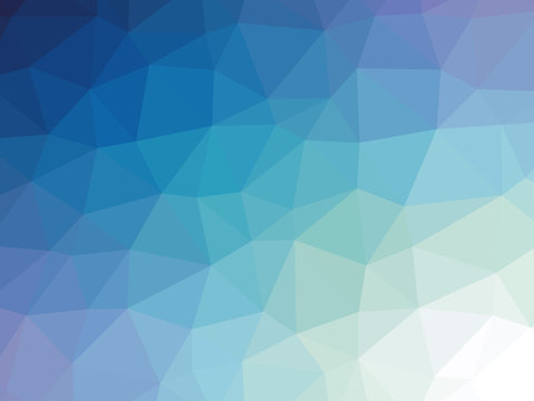 Blue Gradient Polygon Shaped Background