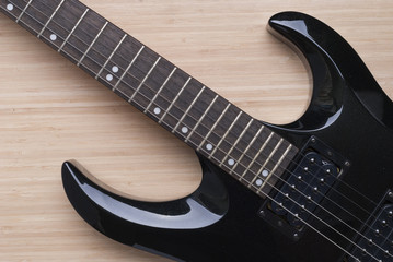Fototapeta premium black guitar background