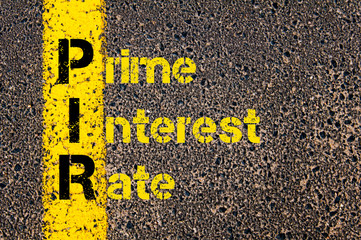 Accounting Business Acronym PIR Prime Interest Rate