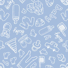 Vector baby seamless