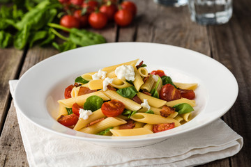Tomato and Bacon Penne Pasta