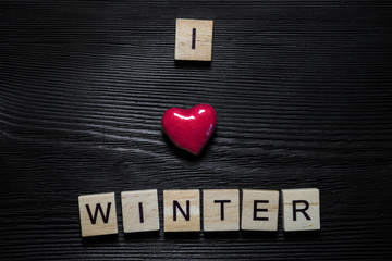 I love winter concept