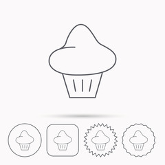 Brioche icon. Bread bun sign.