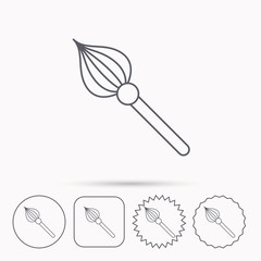 Brush icon. Paintbrush tool sign.