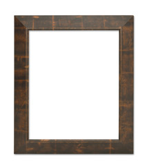 Wood Frame Isolated With Clipping Path