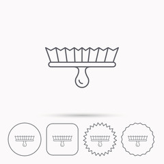 Brush icon. Paintbrush tool sign.