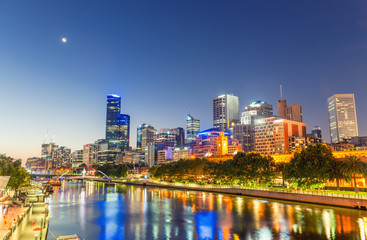 Fototapeta na wymiar Melbourne, Victoria - Australia. Beautiful city skyline
