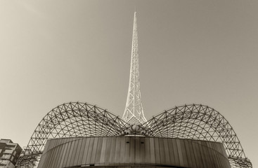 MELBOURNE, AUS - OCTOBER 10, 2015: Structure of Arts Centre Melb