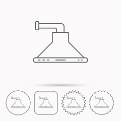 Kitchen hood icon. Kitchenware equipment sign.