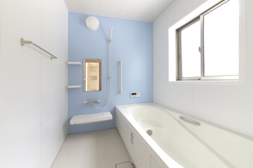 バスルーム　1坪サイズ　ブルー