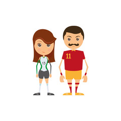 Fototapeta premium Sport players