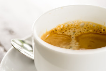 coffee cup in high key image