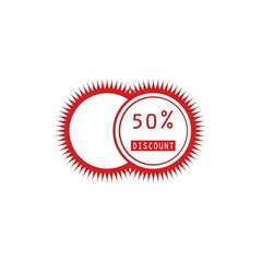Sale discount logo icon Vector