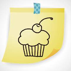 cake doodle drawing