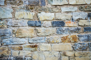Antique natural stone wall