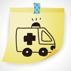 ambulance doodle drawing