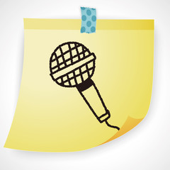microphone doodle drawing