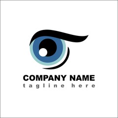Eye vector logo icon