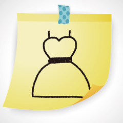 dress doodle drawing