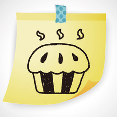 cupcake doodle drawing