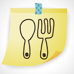 tableware doodle drawing