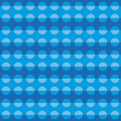 Geometric pattern with blue circular shapes