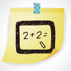 blackboard doodle drawing