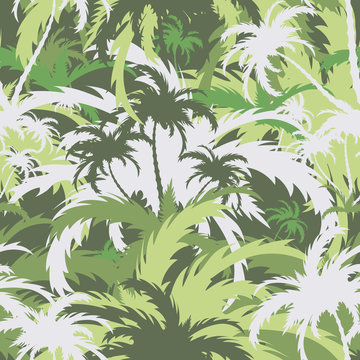 Palm trees,seamless background