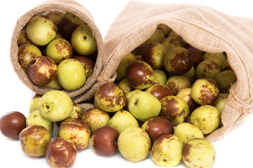 China dates isolated