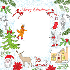 Background with Christmas decoration