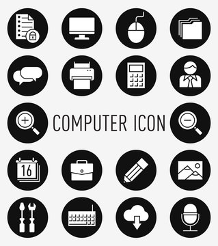 set of computer icon