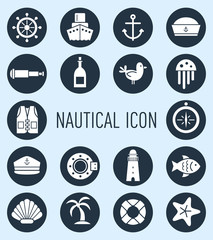 set of nautical icon