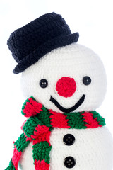Snowman smiling