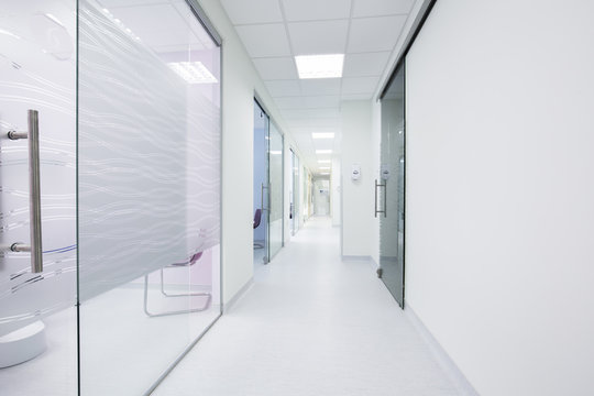 Corridor in a modern clinic