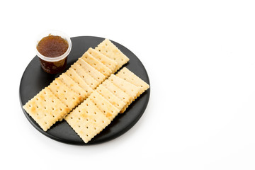 biscuit with pineapple jam