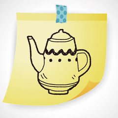 Teapot doodle drawing