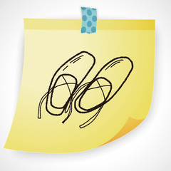 ballet shoes doodle