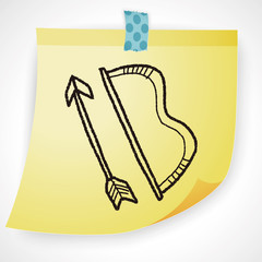 bow and arrow doodle
