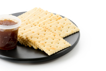 biscuit with pineapple jam