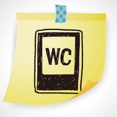 toilet sign doodle