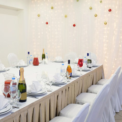 Banquet facilities table setting