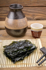 Nori sheets with sticks