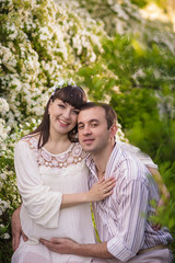 Pregnant Couple Holding Each Other