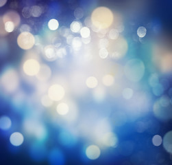 Dark blue deep blurred background. Holiday illustration.