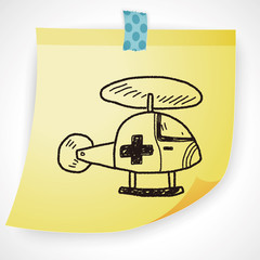 medical helicopter doodle