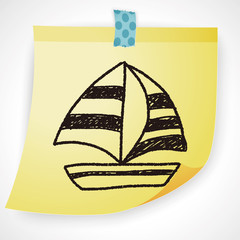 doodle sailboat