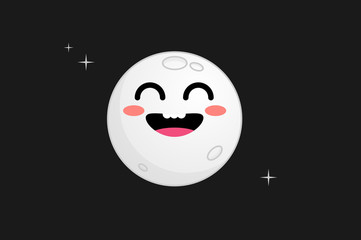 The moon vector illustration